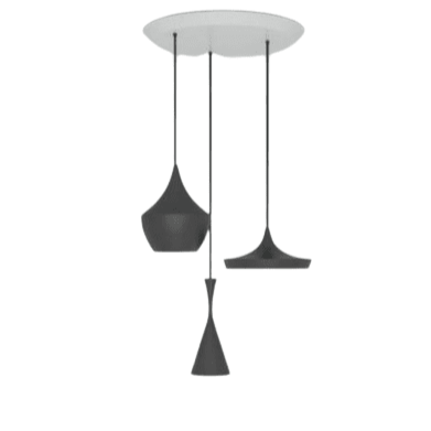 Beat Led Trio Round Pendant System hanging lamps Tom Dixon