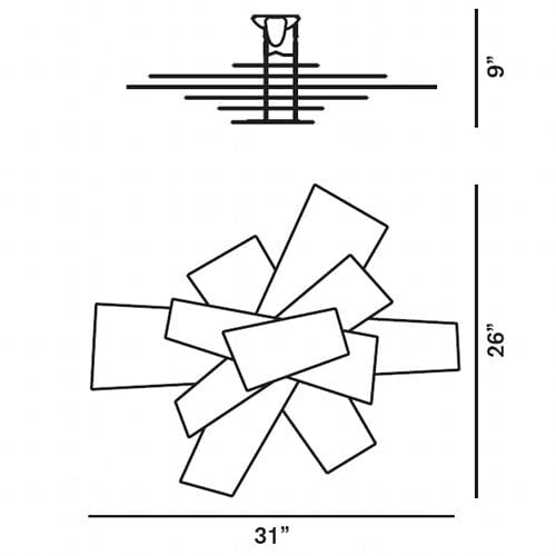 Big Bang Ceiling Lamp Ceiling lamp Foscarini