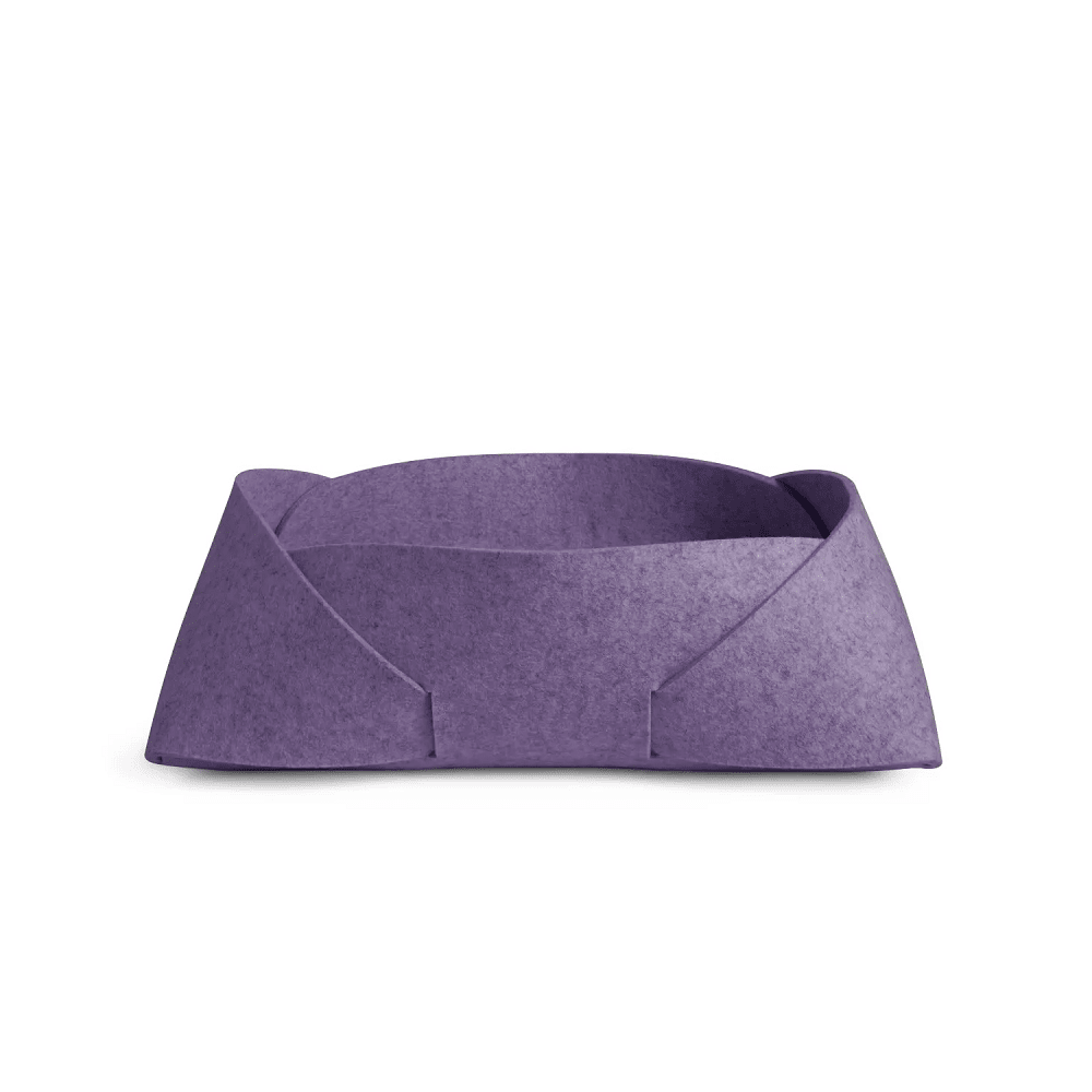 Double Tuck Felt Basket Accessories BluDot Large - Lilac