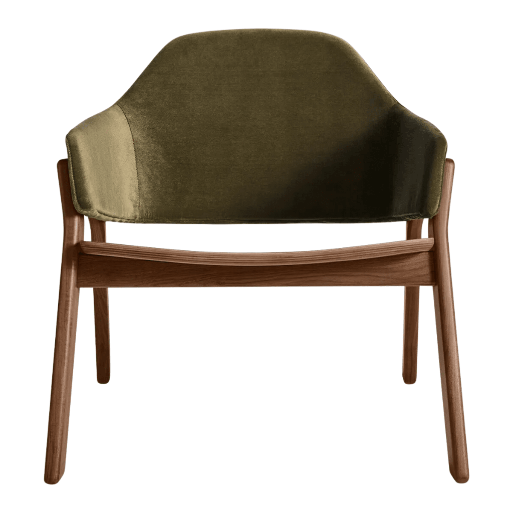 Clutch Lounge Chair Chairs BluDot Moss Velvet