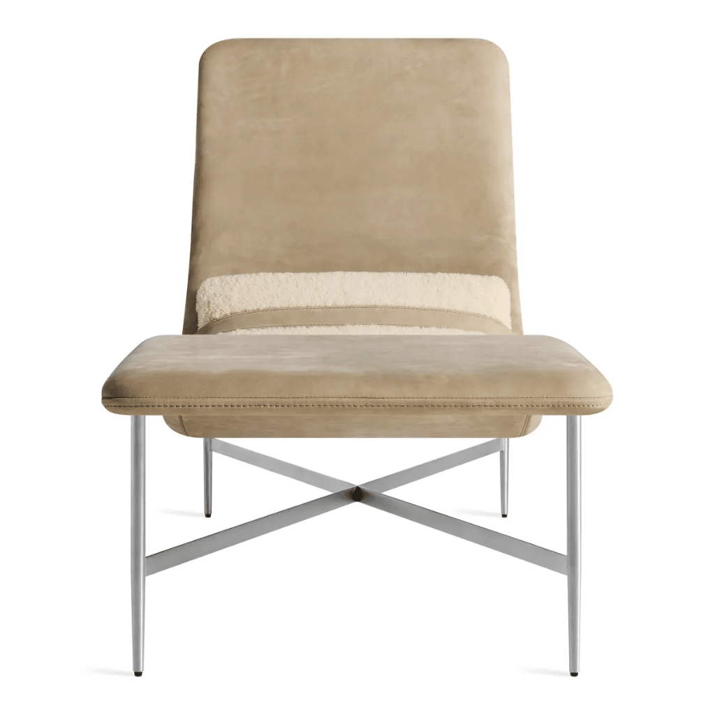 Deep Thoughts Leather Chaise lounge chair BluDot