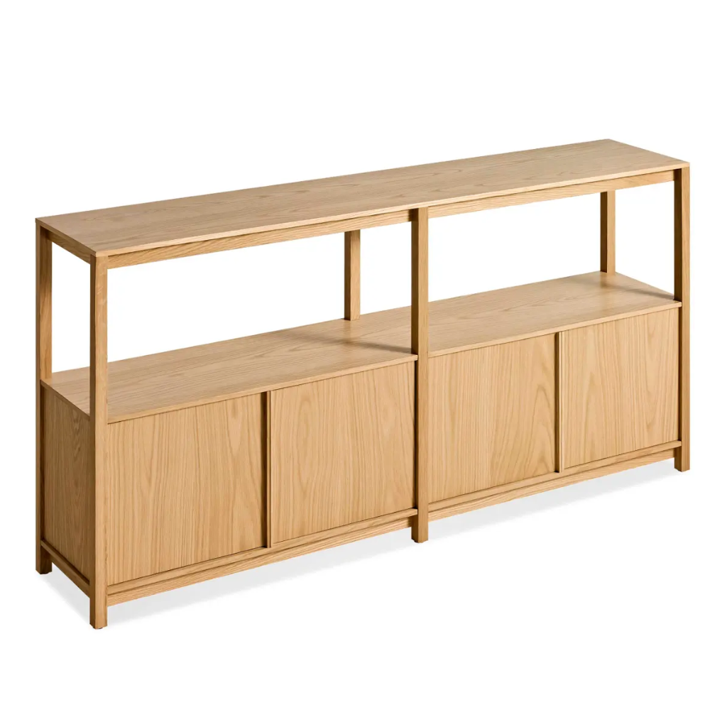 Open Plan Small Large Bookcase with Storage