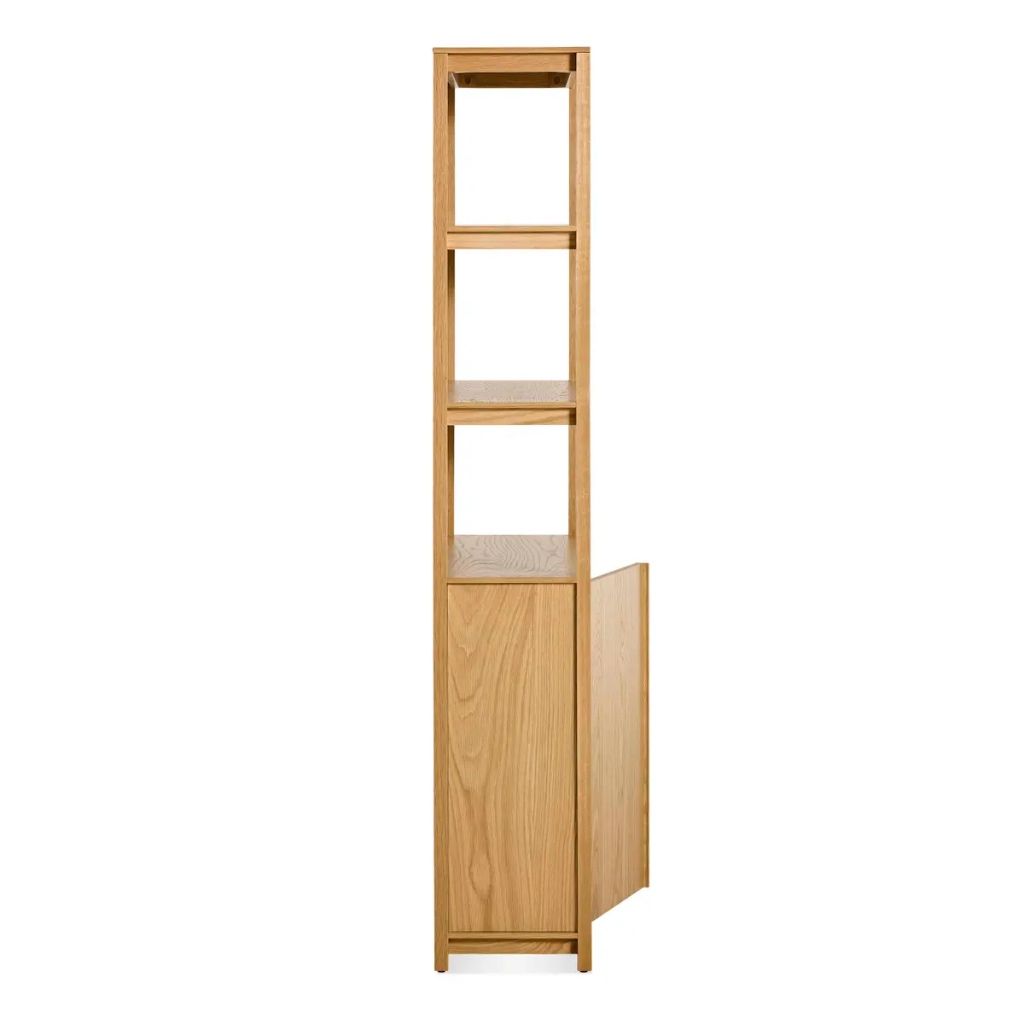 Open Plan Tall Bookcase with Storage