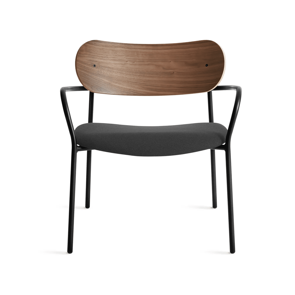 SideBySide Lounge Chair lounge chair BluDot Walnut / Maharam Meld in Panda