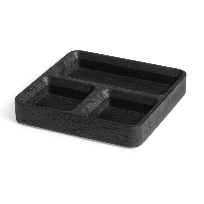 Square One Organizer Tray Tray BluDot Black-Stained Acacia