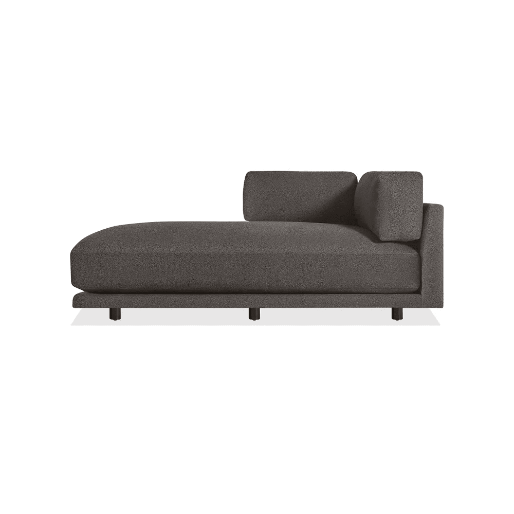 Sunday Chaise sofa BluDot Left Arm Kelso Charcoal