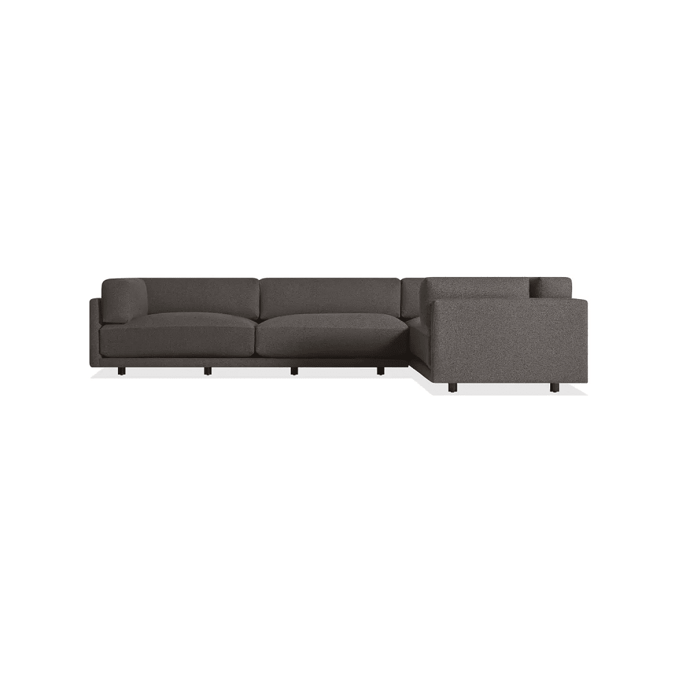 Sunday L Sectional Sofa sofa BluDot Kelso Charcoal Left
