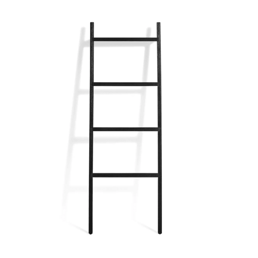 Woodsy Storage Ladder ladder BluDot Black Stained Acacia