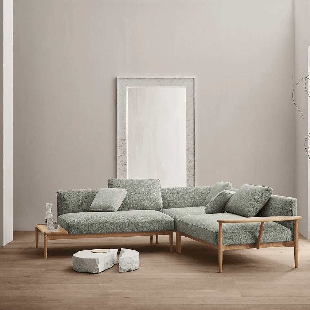 E330 Embrace Modular Sofa - w/ Right Table (45.3" L) Sofas Carl Hansen