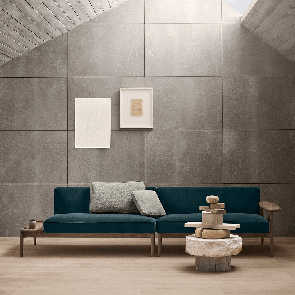 E330 Embrace Modular Sofa - w/ Right Table (45.3" L) Sofas Carl Hansen