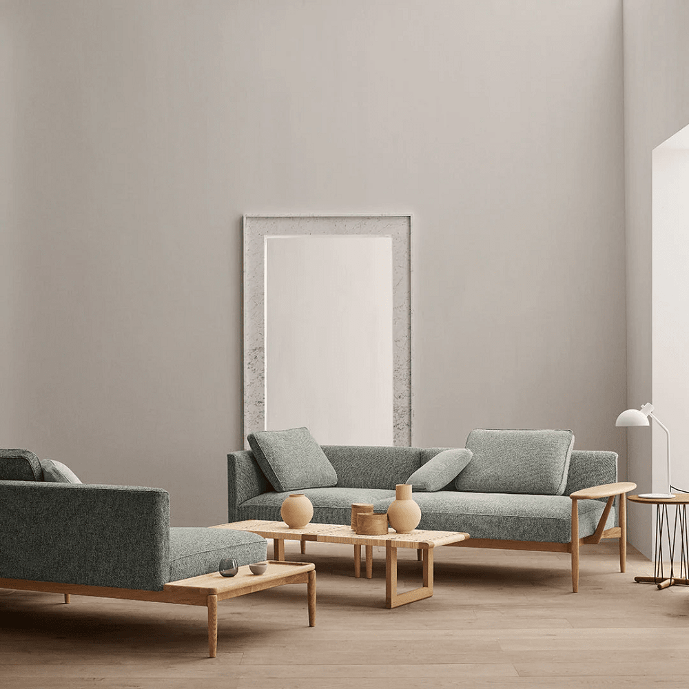 E330 Embrace Modular Sofa - w/ Right Table (45.3" L) Sofas Carl Hansen