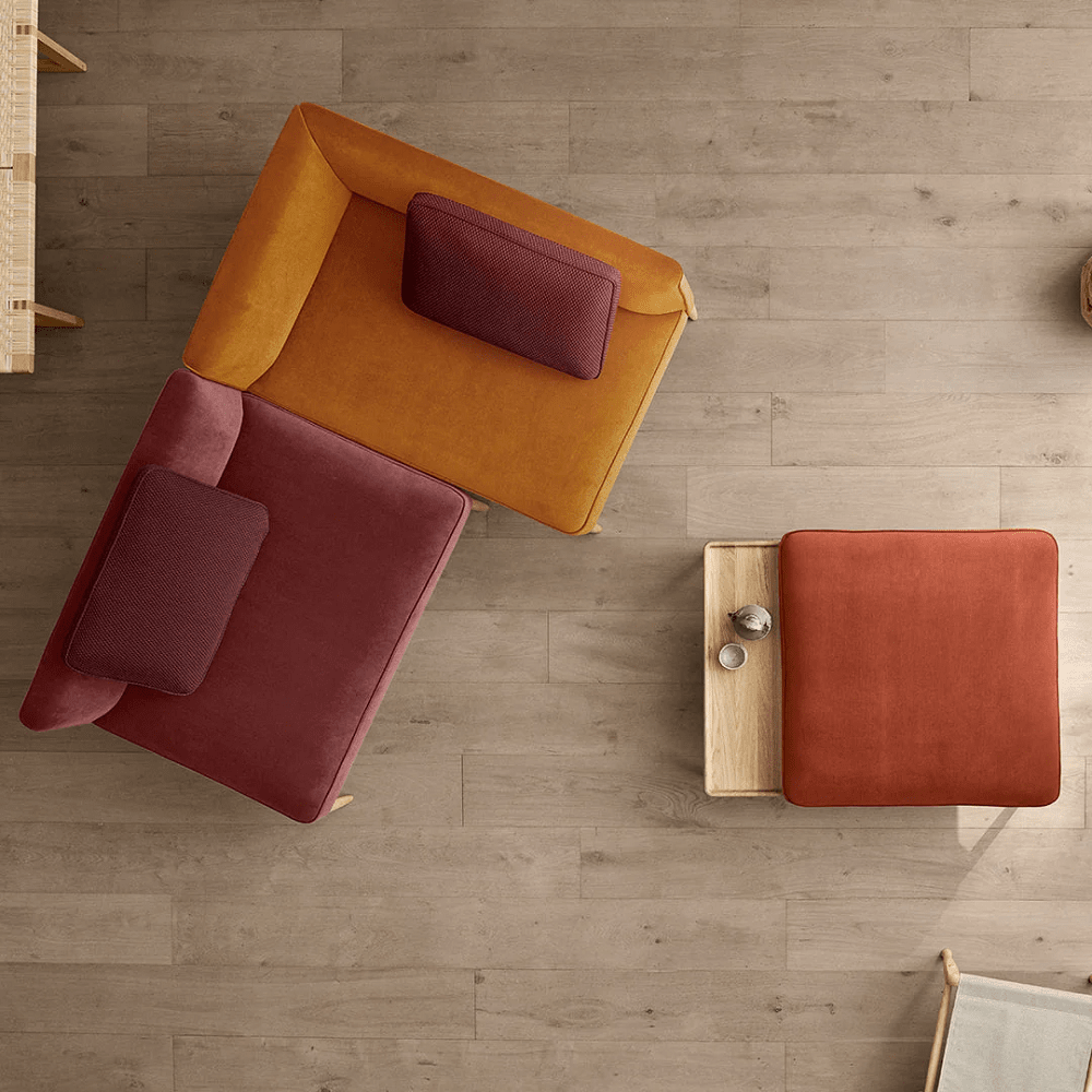 E350 Embrace Footstool - w/ Table Section Footstool Carl Hansen
