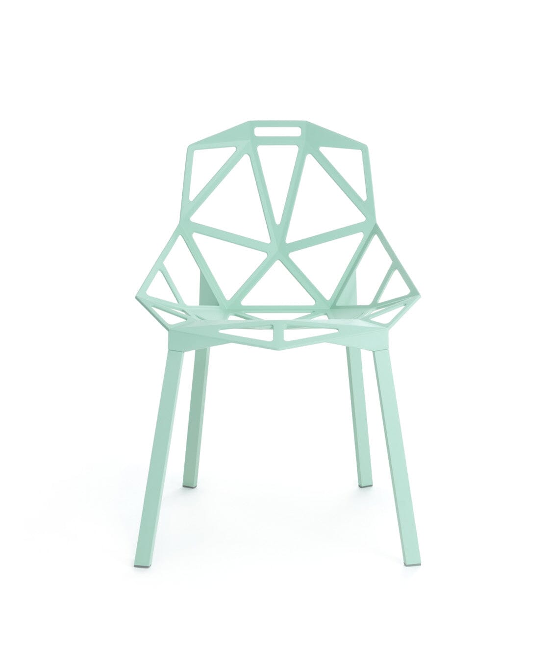 Chair One Stacking - Star Base - 2-Pack Outdoors Magis Mint Seat & Legs