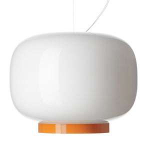 Chouchin Reverse Suspension Lamp suspension lamps Foscarini Chouchin 1 Reverse - white/orange 