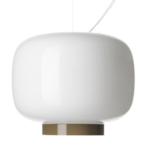 Chouchin Reverse Suspension Lamp suspension lamps Foscarini Chouchin 3 Reverse - white/grey 