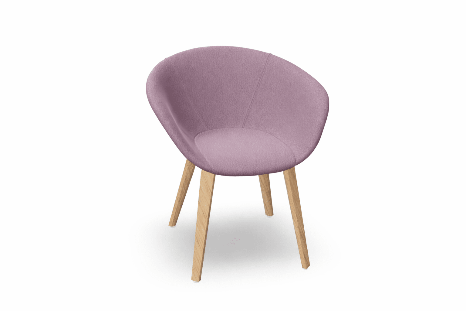 Duna 02 Wood Leg Chair With Front Upholstery Chairs Arper