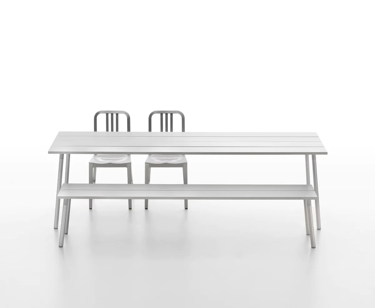 Emeco Run Bench - Aluminum Benches Emeco