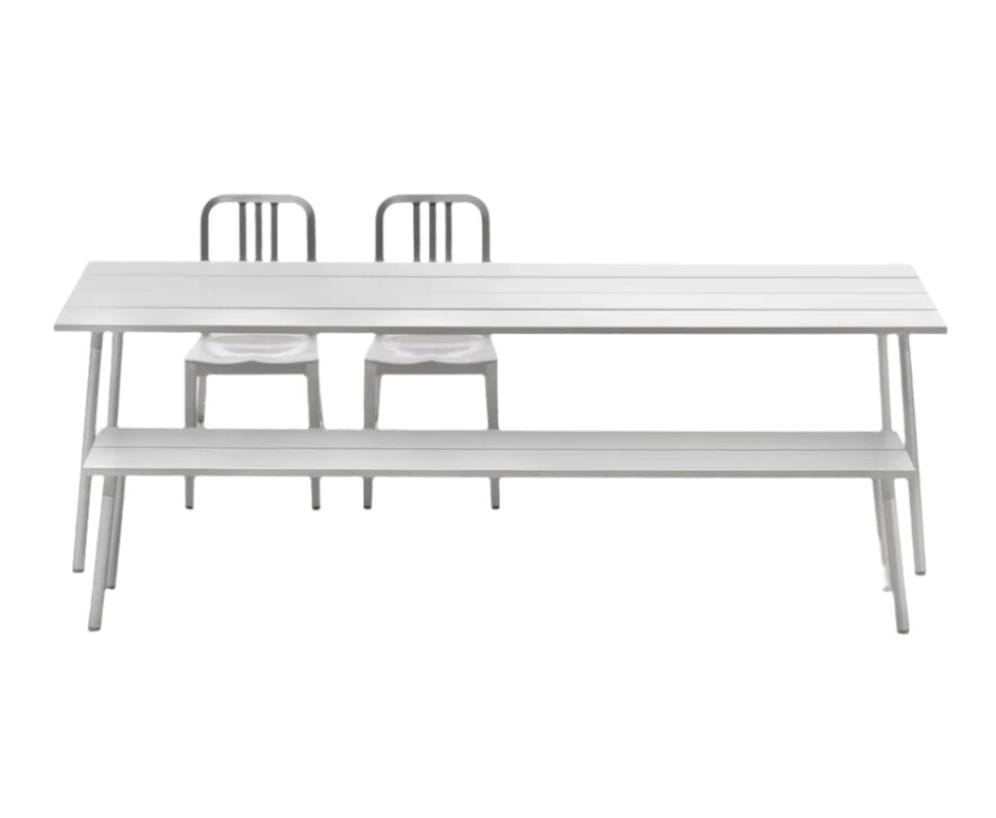 Emeco Run Bench - Aluminum Benches Emeco