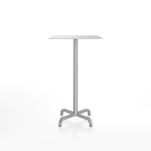 Emeco 20-06 Rectangular Bar-Height Table bar height tables Emeco Brushed Aluminum 