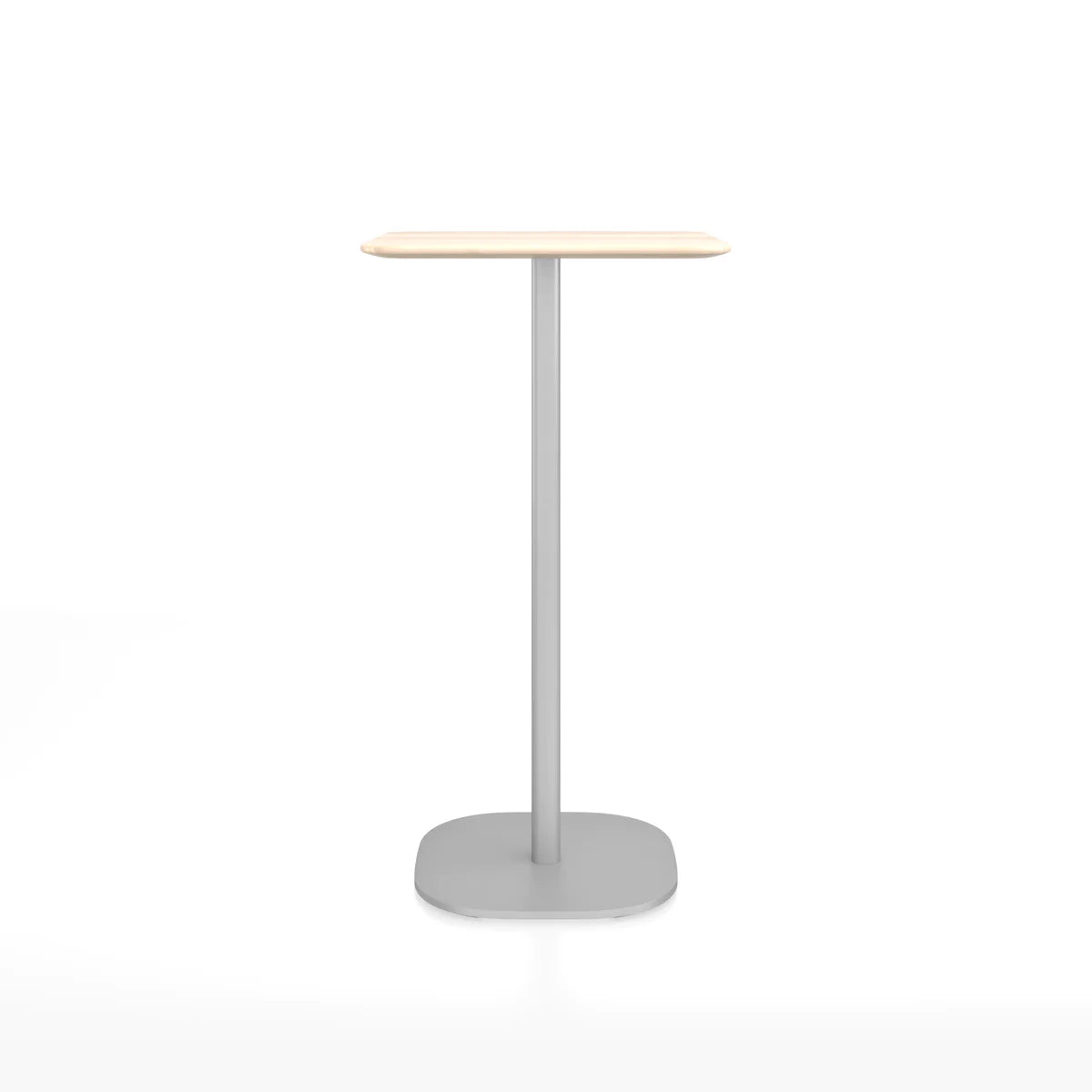 Emeco 2 Inch Flat Base Bar Height Table - Rectangular Top Coffee table Emeco Hand Brushed Accoya Wood