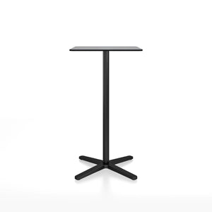 Emeco 2 Inch X Base Bar Table - Rectangular bar seating Emeco Black Powder Coated Grey HPL 