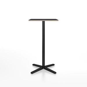 Emeco 2 Inch X Base Bar Table - Rectangular bar seating Emeco Black Powder Coated Black Laminate Plywood 