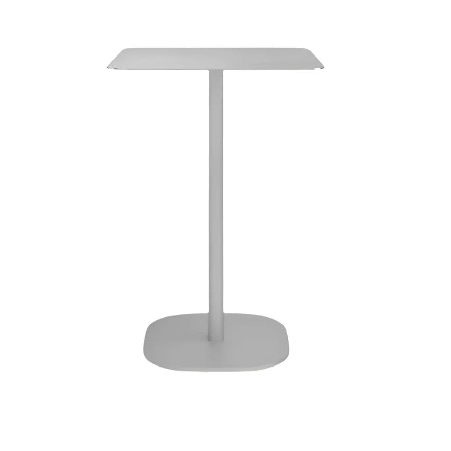 Emeco 2 Inch Flat Base Counter Height Table - Rectangular Top Coffee table Emeco Hand Brushed Aluminum Hand Brushed Aluminum