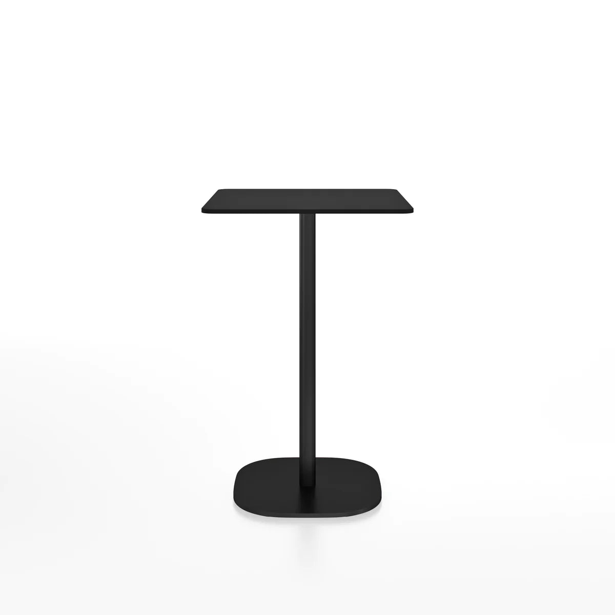 Emeco 2 Inch Flat Base Counter Height Table - Rectangular Top Coffee table Emeco Black Powder Coated Black HPL