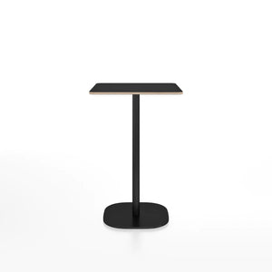 Emeco 2 Inch Flat Base Counter Height Table - Rectangular Top Coffee table Emeco Black Powder Coated Black Laminate Plywood 