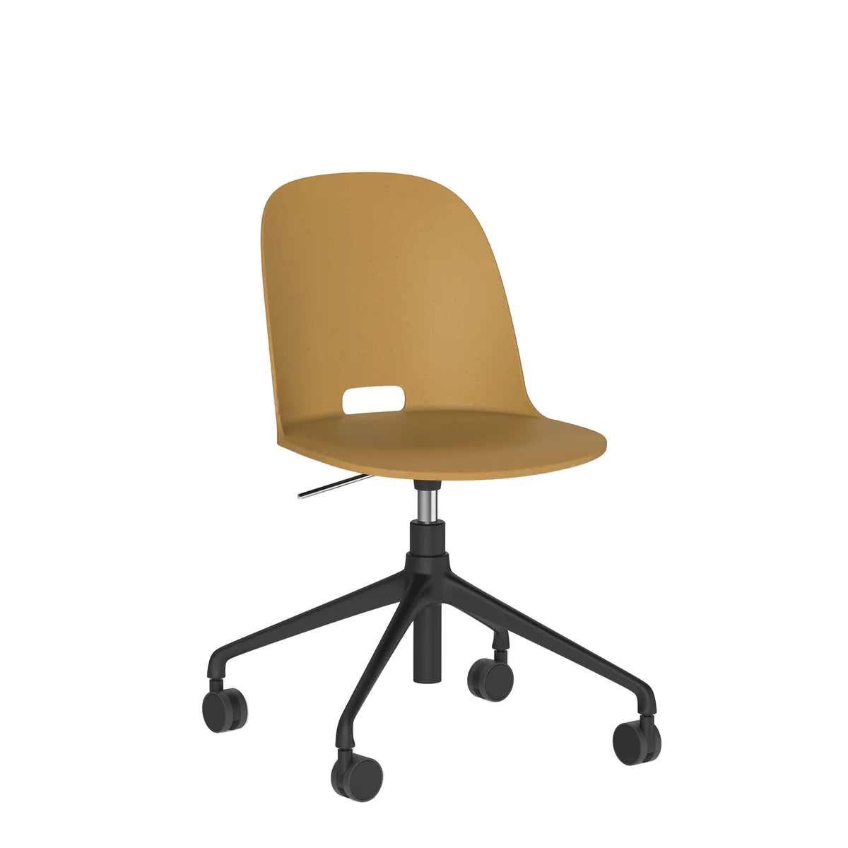 Emeco Alfi Work Swivel Chair With Casters task chair Emeco Sand No Seat Pad