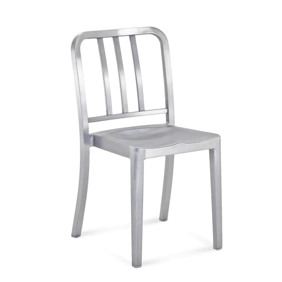 Emeco Heritage Stacking Chair Side/Dining Emeco Hand Brushed No Seat Pad No Glides