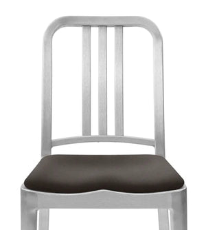 Emeco Navy Bar Stool Side/Dining Emeco Hand Brushed Leather Spinneybeck Volo Black +$275 No Glides