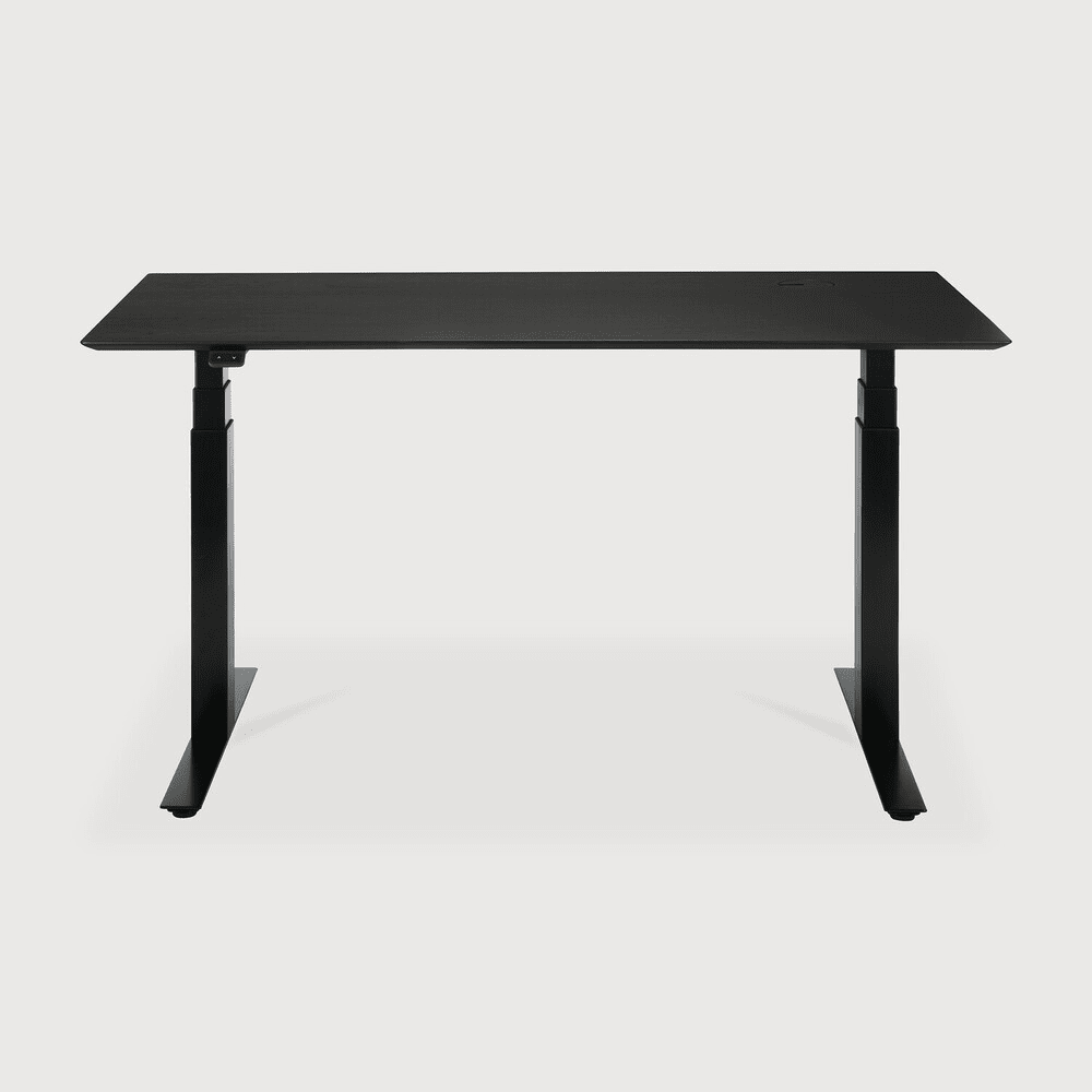 Bok Adjustable Desk Desk Ethnicraft Black Oak / Black