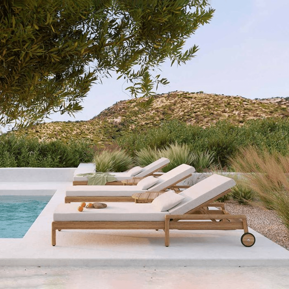 Jack Outdoor Adjustable Lounger Outdoors Ethnicraft