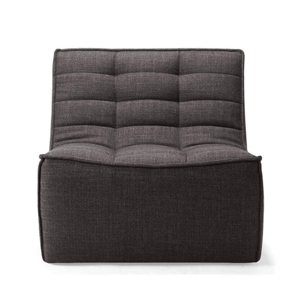 N701 - 1 Seater Sofa Module Sofa Ethnicraft Dark Grey Standard Fabric