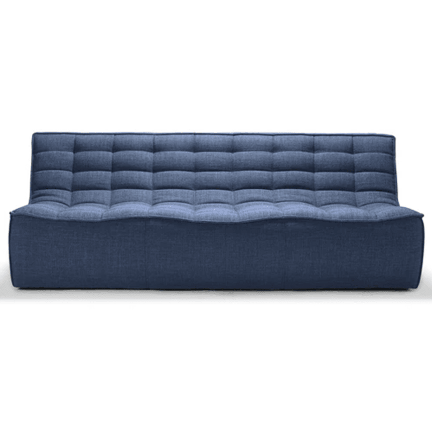 N701 - 3 Seater Sofa Module Sofa Ethnicraft Blue Standard Fabric