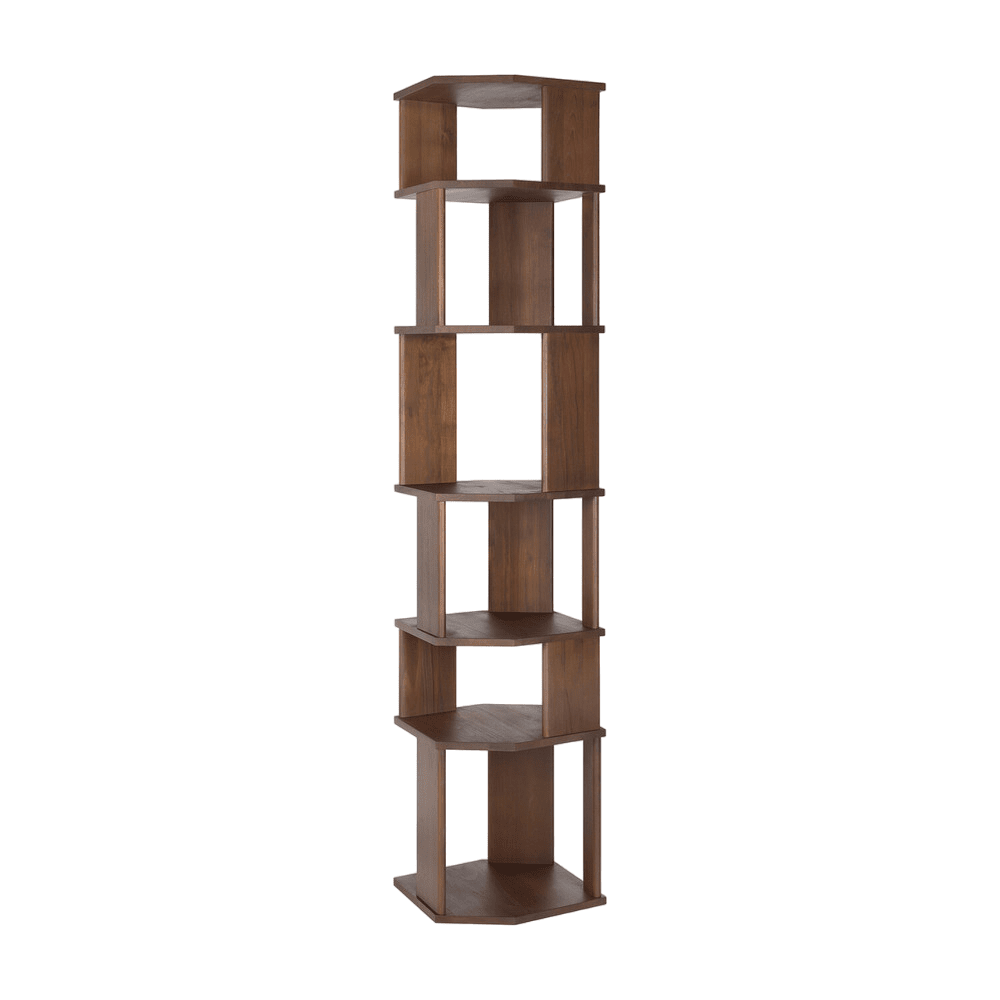 Stairs Column Book Shelf Ethnicraft Brown Teak