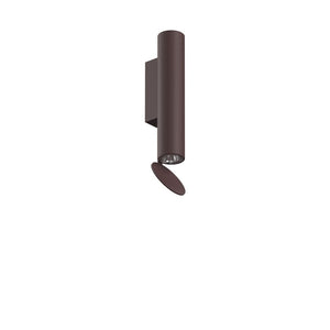 Flauta Spiga Outdoor Wall Sconce Outdoor Lighting Flos Dark Brown 225mm / 8.9" 2700K