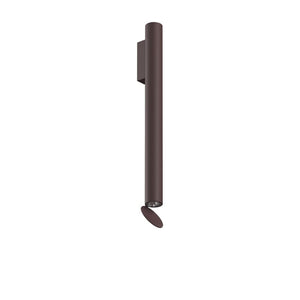 Flauta Spiga Outdoor Wall Sconce Outdoor Lighting Flos Dark Brown 500mm / 19.7" 2700K