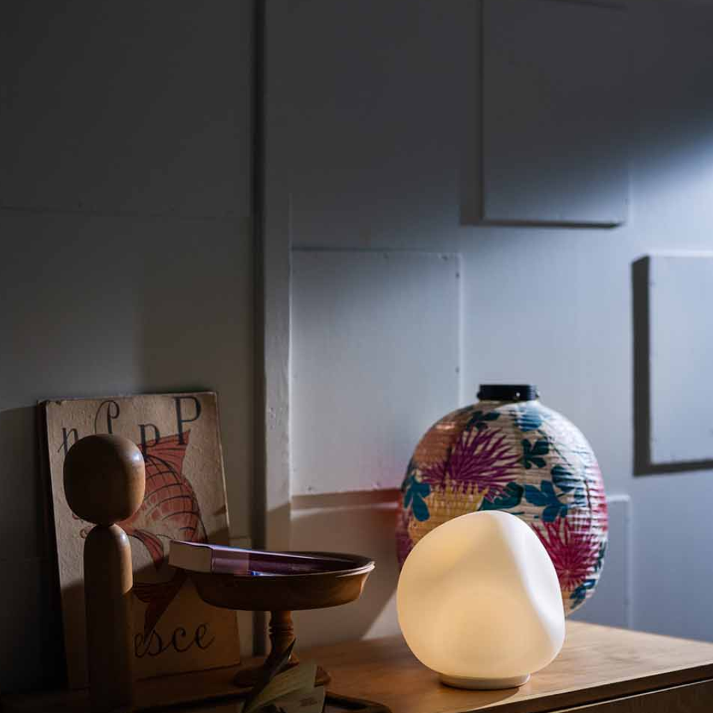 Foscarini Hoba Media Table Lamp Dimmable White