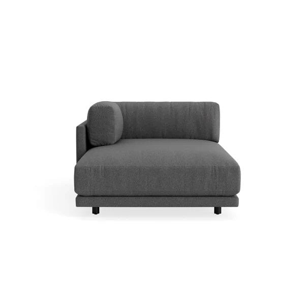 Sunday Chaise Chaise Longue BluDot Left Arm Gabro Grey