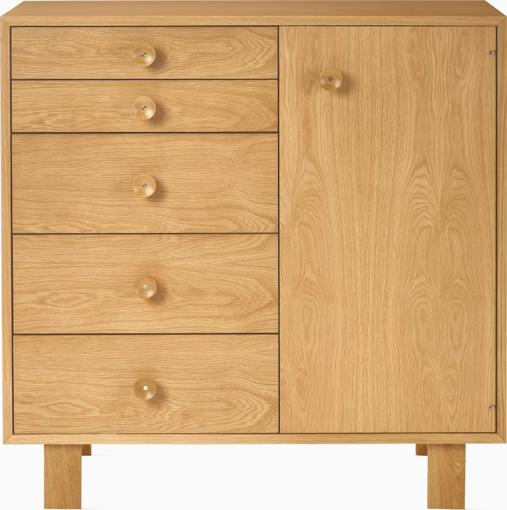 Nelson Basic Cabinet Series 5-Drawer Cabinet with Door
