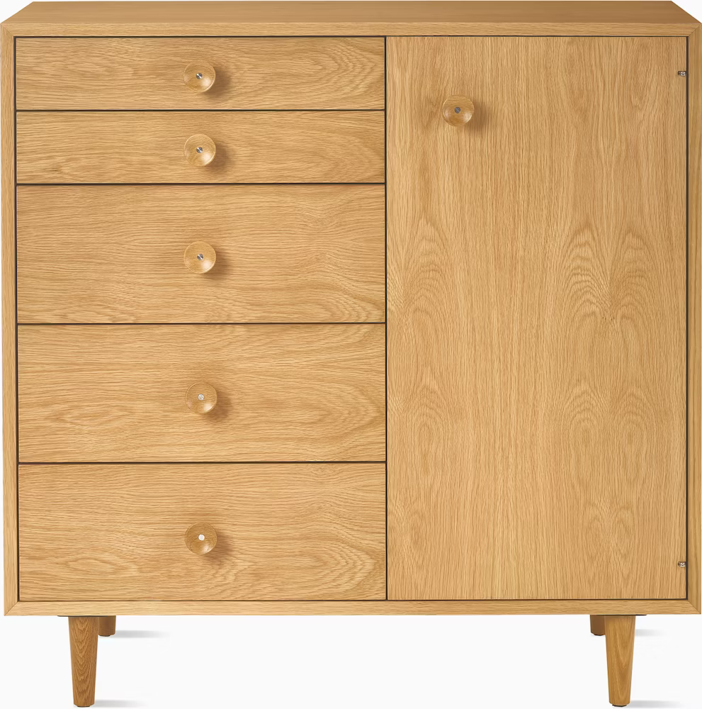 Nelson Basic Cabinet Series 5-Drawer Cabinet with Door