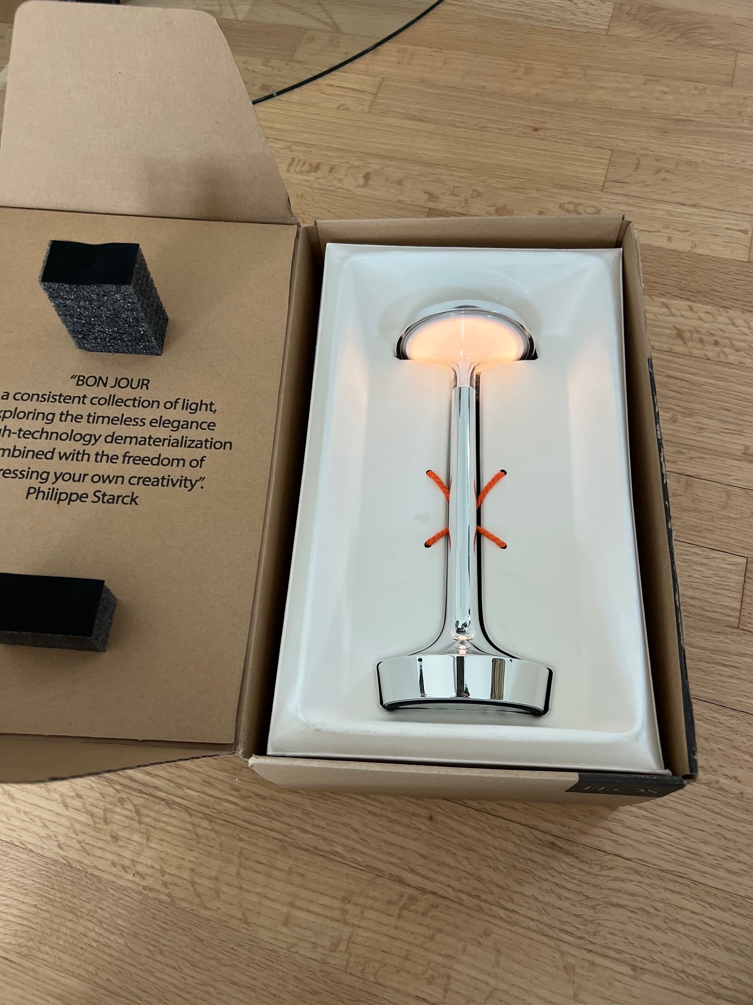 Bon Jour Table Lamp Chrome ***Moving Sale***Flos