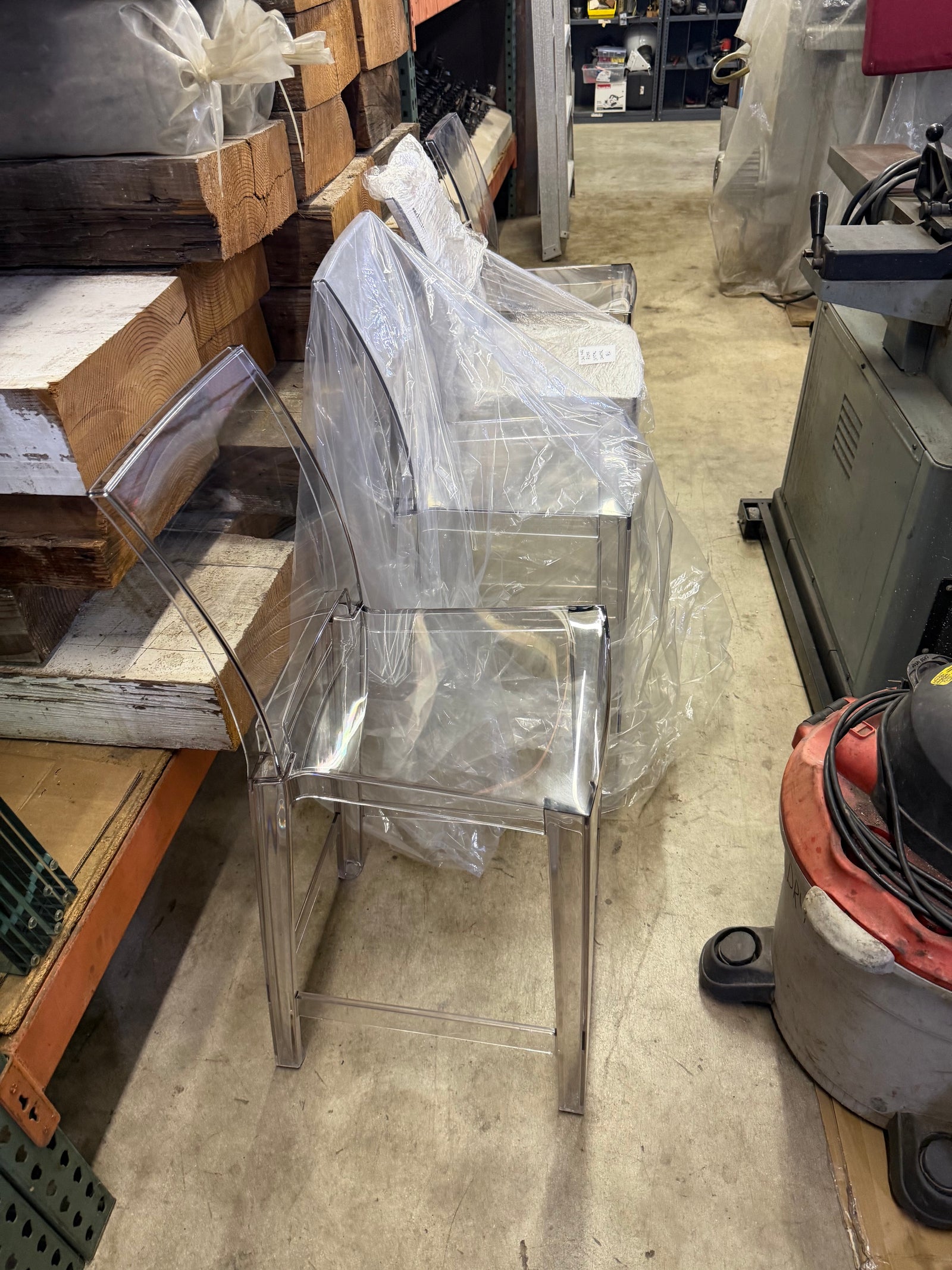 One More Please Counter Height ****Warehouse Sale****Crystal--SET of 4)