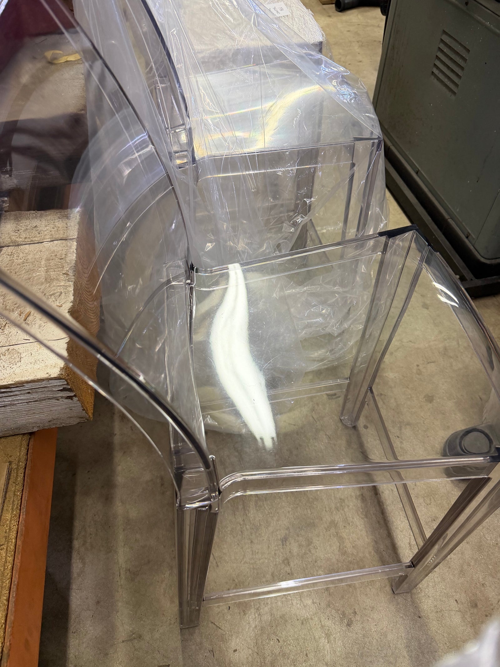 One More Please Counter Height ****Warehouse Sale****Crystal--SET of 4)