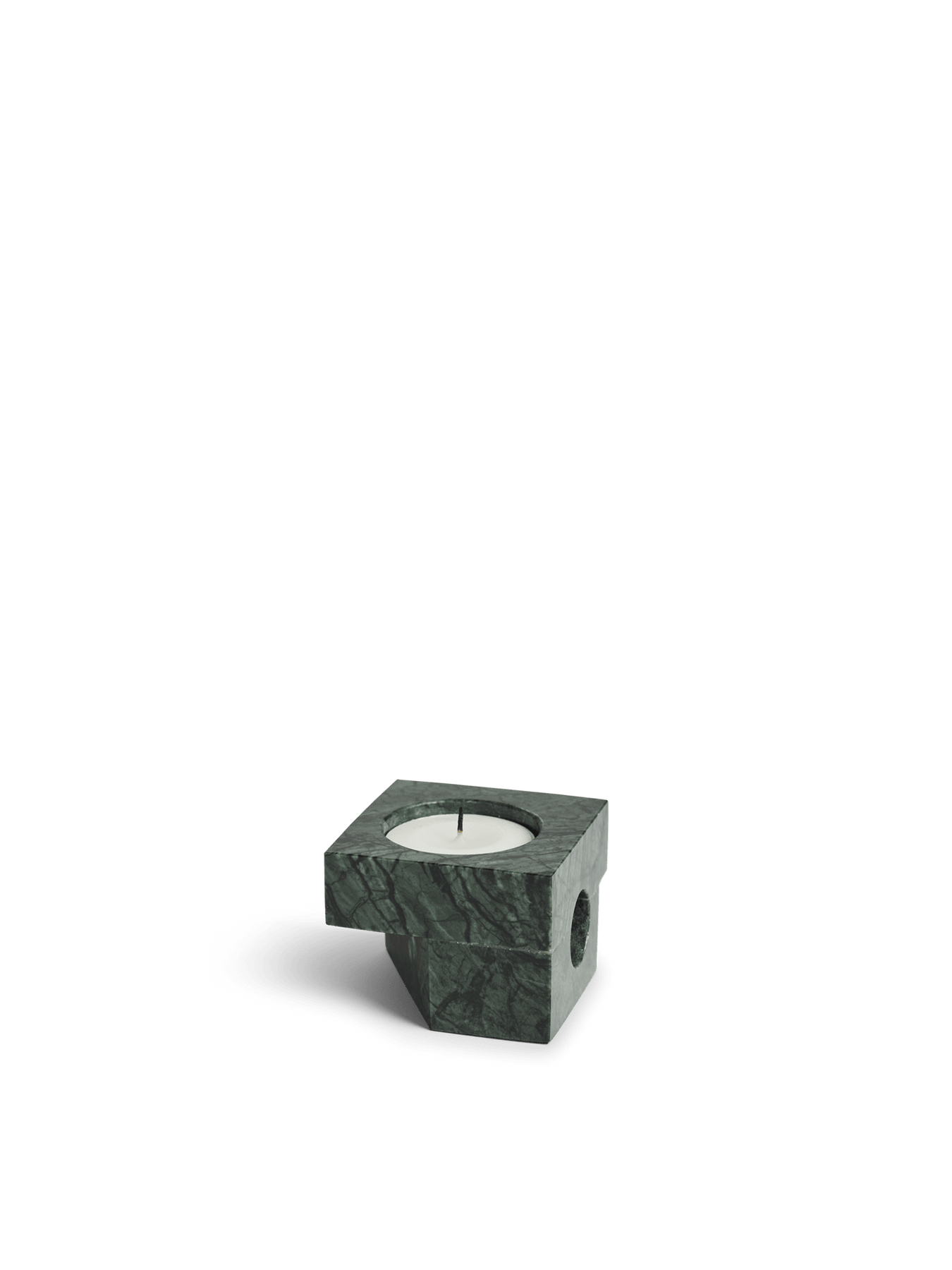 Jeu De Dés Candle Holder - Set of 4 Candles and Candleholders Woud Green Marble Style: 2