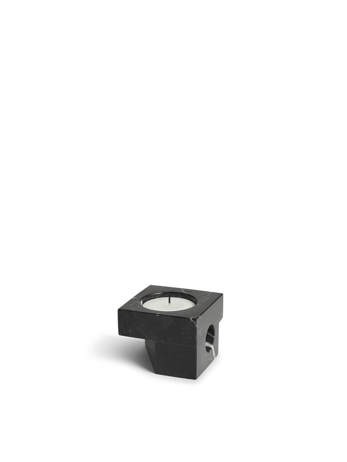 Jeu De Dés Candle Holder - Set of 4 Candles and Candleholders Woud Black Marble Style: 2