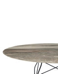 Glossy marble oval