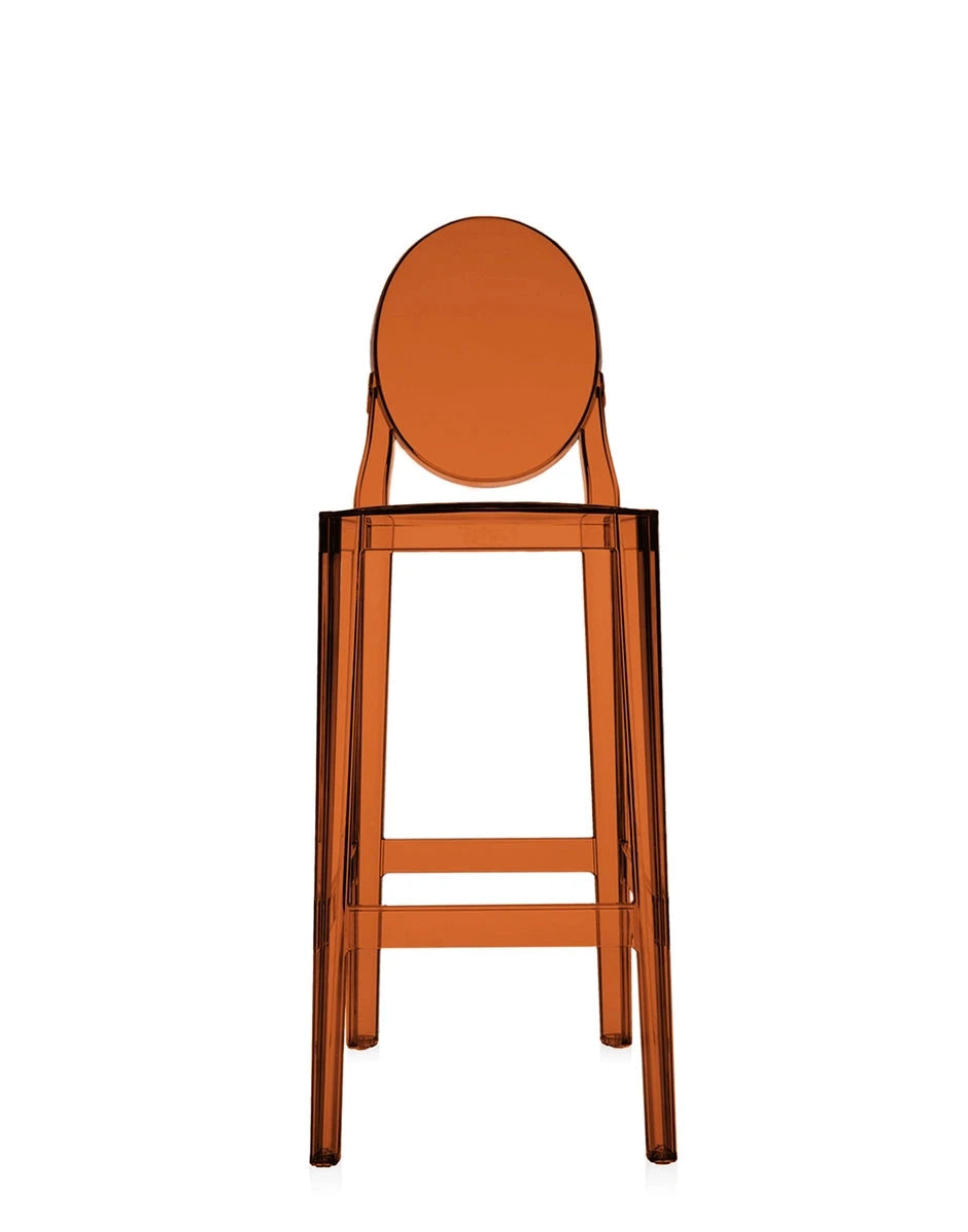 One More Stool (2 Chairs) bar seating Kartell Bar Height Amber